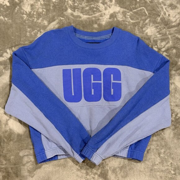 Women’s UGG Aryia Cropped Pullover Sweatshirt Sz M - Picture 1 of 4